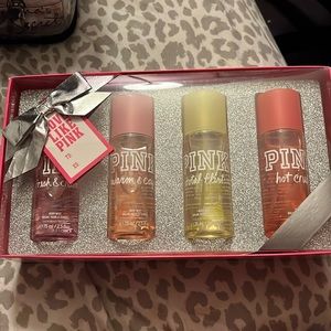Pink body sprays